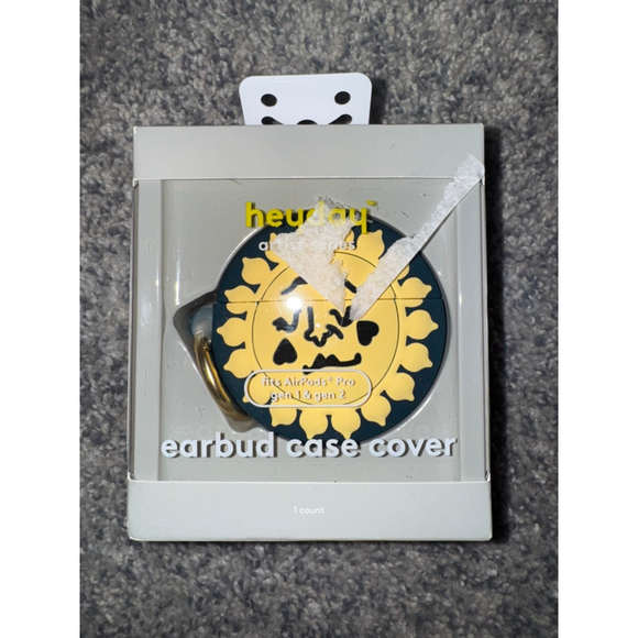 Heyday Accessories - Women's Heyday Artist Series Earbud Case Cover One Size Dark Teal Yellow